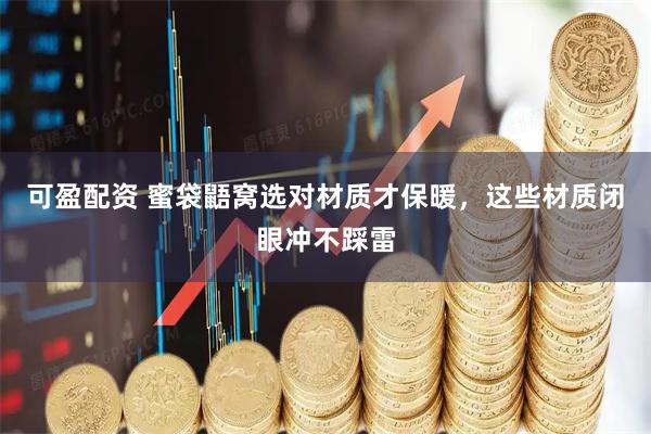 可盈配资 蜜袋鼯窝选对材质才保暖，这些材质闭眼冲不踩雷